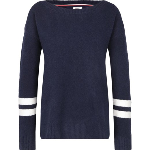 Tommy Jeans Sweter | Loose fit z dodatkiem wełny promocja Gomez Fashion Store Odzież Damska EZ ONOC Tommy Jeans Sweter | Loose fit z dodatkiem wełny promocja Gomez Fashion Store Odzież Damska EZ ONOC