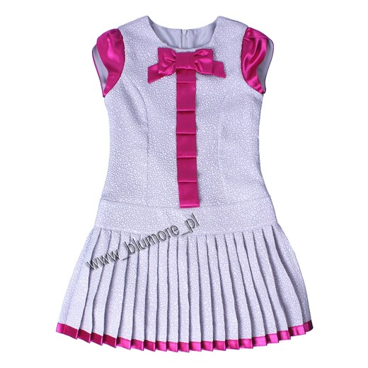 Unikatowa sukienka okolicznościowa 128 - 152 Marina blumore-pl rozowy dziewczęce