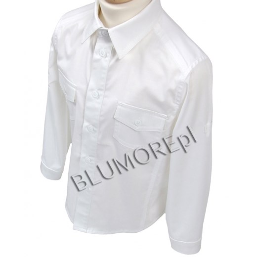 Biała koszula długi rękaw dla chłopca 92 - 164 Kamil blumore-pl bialy bawełniane
