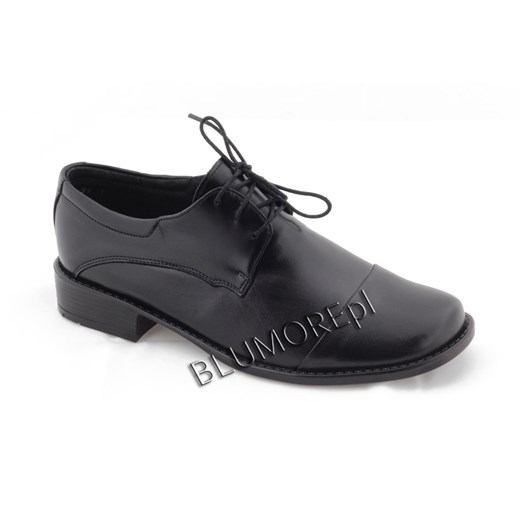 Czarne buty do komunii Zarro dla chłopca 27 - 38 blumore-pl szary cienkie