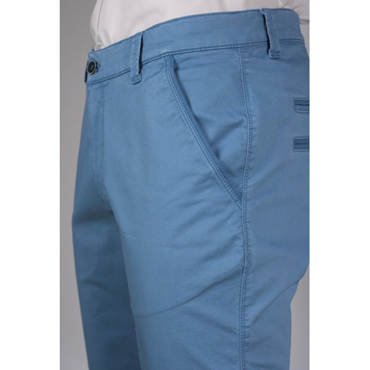 Męskie spodnie Pioneer (chino) SPPIONCHINONIEBIESKIE jegoszafa-pl niebieski elastan
