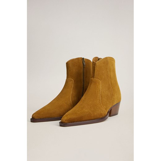Mango - Kowbojki skórzane Cruce Mango 37 okazja ANSWEAR.com