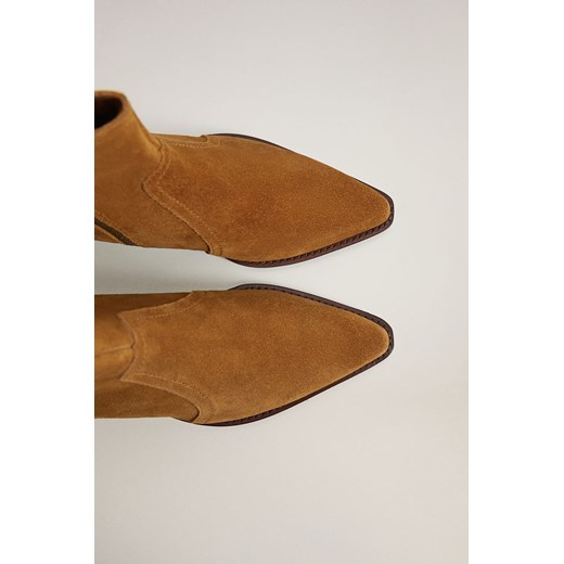 Mango - Kowbojki skórzane Cruce Mango 37 wyprzedaż ANSWEAR.com