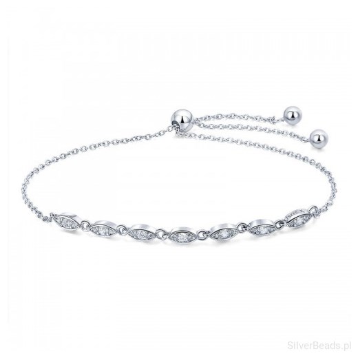 S117 Kryształki bransoletka srebrna 925 Silverbeads.pl SilverBeads