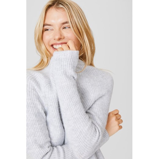 C&A Sweter z linii Basic-materiał z recyklingu, Szary, Rozmiar: M The Basics XL C&A