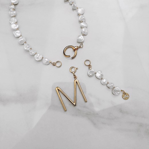 Naszyjnik z pereł ze srebrnym kółeczkiem Perlove Biżuteria-Perlove