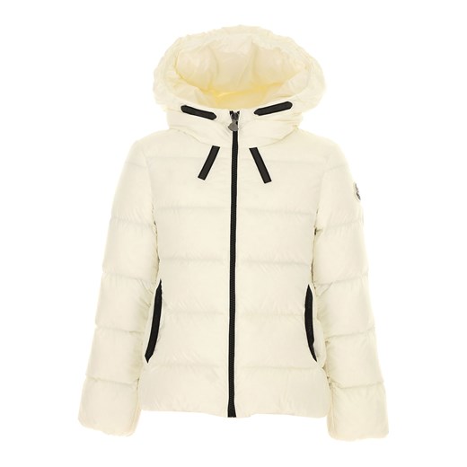 Beżowa kurtka dziewczęca Moncler z poliamidu