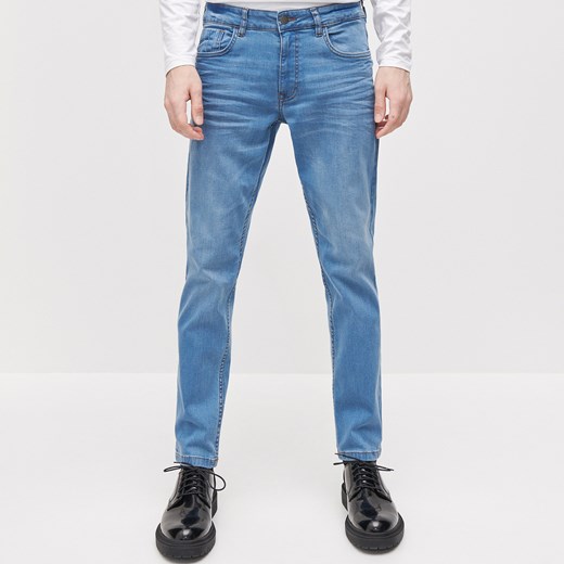 Reserved - Spodnie jeansowe slim - Niebieski Reserved 34/32 Reserved