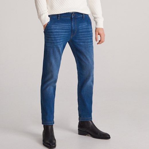 Reserved - Spodnie jeansowe slim - Niebieski Reserved 32/34 Reserved