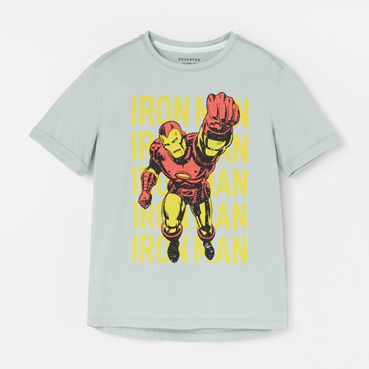 Reserved - Bawełniany t-shirt z Iron Manem - Reserved 164 okazja Reserved