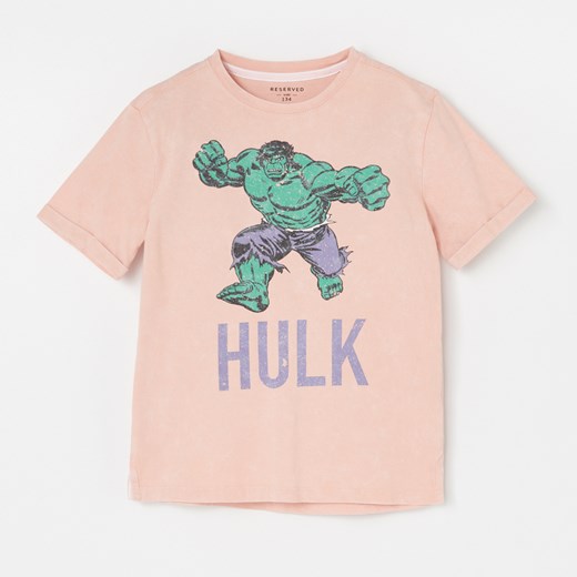 Reserved - Bawełniany t-shirt z Hulkiem - Reserved 164 Reserved okazyjna cena