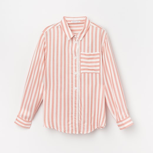 Reserved - Koszula w paski - Pomarańczowy Reserved 122 promocyjna cena Reserved