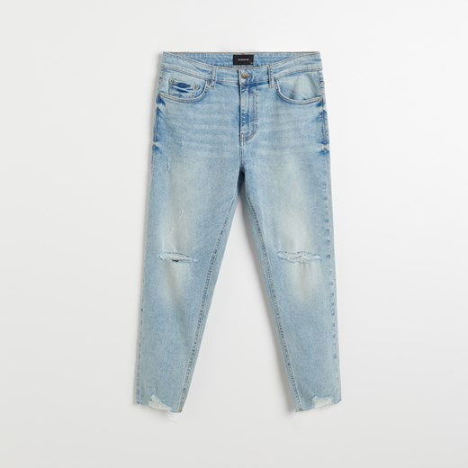 Reserved - Spodnie jeansowe z przetarciami - Niebieski Reserved 31 Reserved