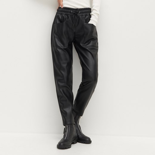Reserved - Spodnie ze sztucznej skóry - Czarny Reserved XS Reserved
