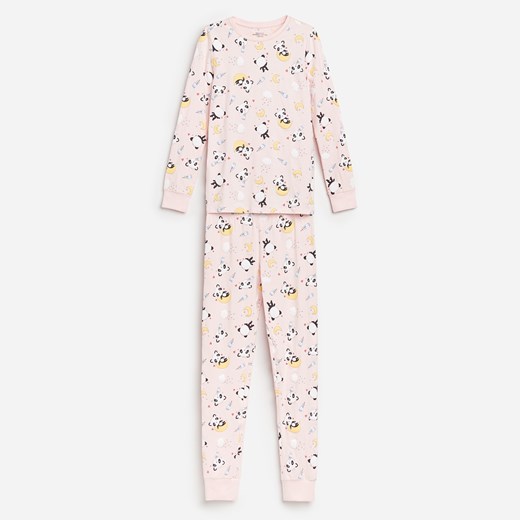 Reserved - Bawełniana piżama ze spodniami - Różowy Reserved 134/140 Reserved