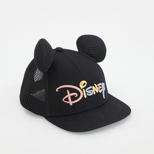 Reserved - Czapka z daszkiem i uszami Disney - Czarny Reserved M/L promocyjna cena Reserved