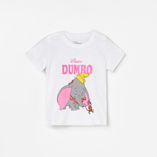 Reserved - Bawełniany t-shirt Dumbo - Biały Reserved 104 wyprzedaż Reserved
