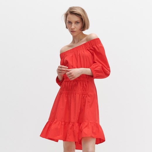 Reserved - Sukienka hiszpanka - Czerwony Reserved 38 wyprzedaż Reserved
