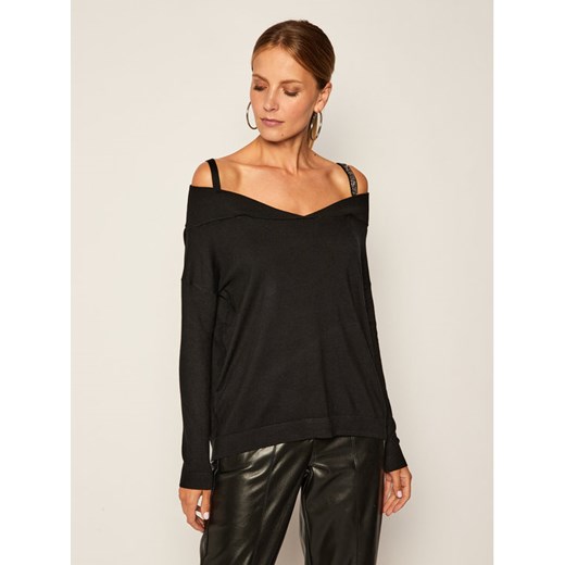 Sweter damski czarny Liu Jo Odzież Damska PK PAYM Sweter damski czarny Liu Jo Odzież Damska PK PAYM