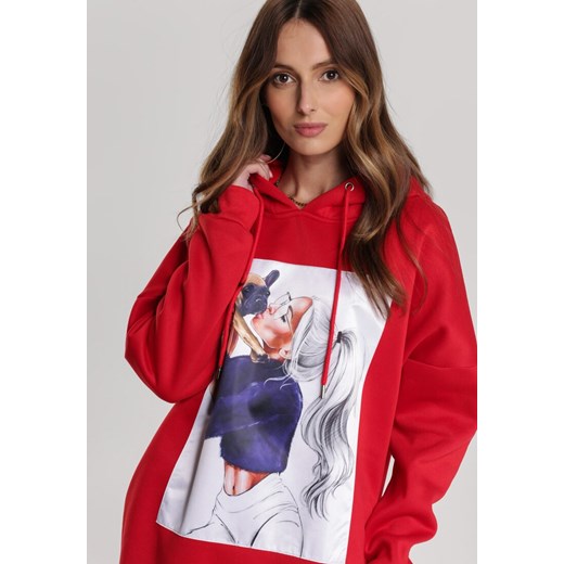 Czerwona Bluza Thessamara Renee XL/XXL Renee odzież