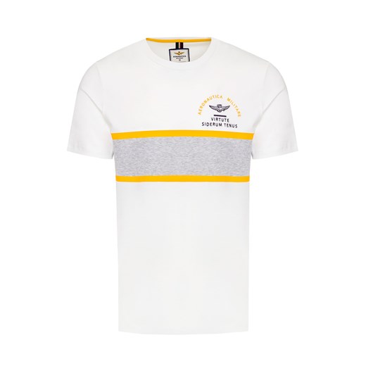 T-shirt męski Aeronautica Militare bawełniany z krótkim rękawem 