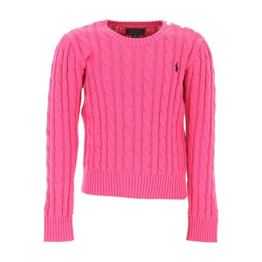 Sweter dziewczęcy Ralph Lauren różowy 