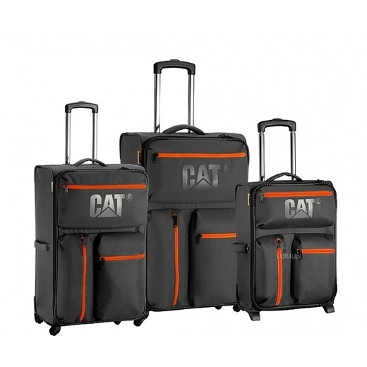 Zestaw walizek  CAT Cube - czarny lux4u-pl szary Akcesoria
