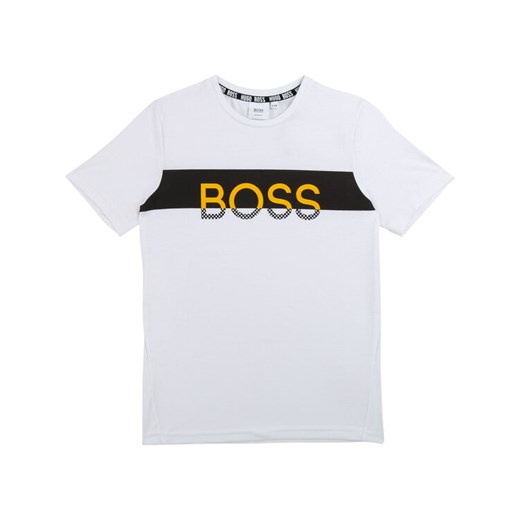 Boss T-Shirt J25E39 Biały Regular Fit 6A promocja MODIVO