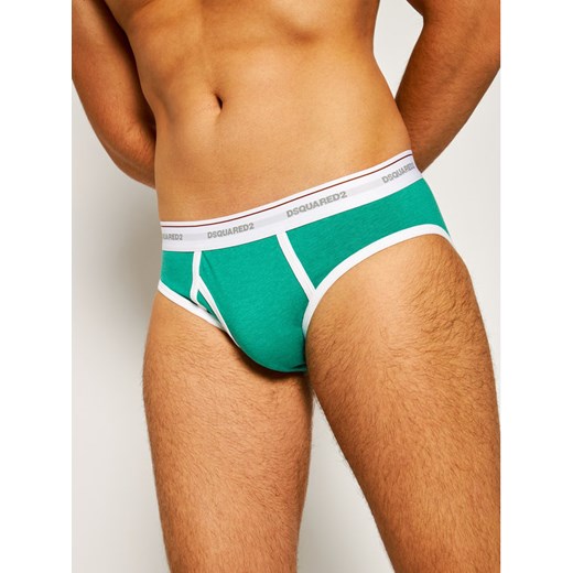Dsquared2 Underwear Slipy D9L673050 Zielony XL okazja MODIVO