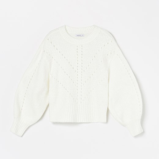 Reserved - Ażurowy sweter z domieszką wełny - Reserved 110 Reserved