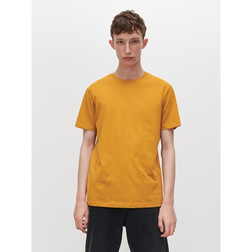 Reserved - T-shirt z bawełny organicznej - Żółty Reserved XL Reserved