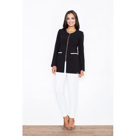 Figl Woman's Jacket M409 Black-Ecru Figl L Factcool