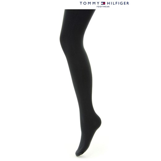 Tommy Hilfiger Women Tights 3D 1P Black riccardo czarny antypoślizgowe