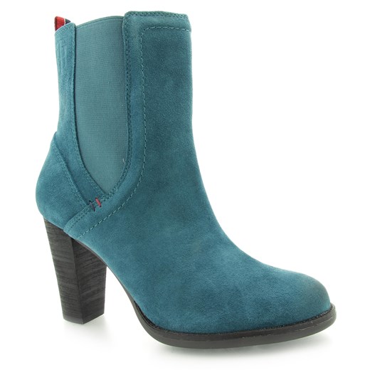 BOTKI TOMMY HILFIGER KALINA 6 B BLUE CORAL riccardo niebieski bawełniane