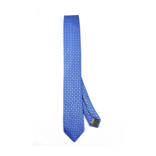 Krawat Canali niebieski w abstrakcyjnym wzorze 