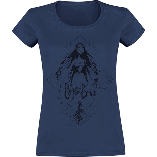 Corpse Bride - Sketched Bride - T-Shirt - granatowy S EMP