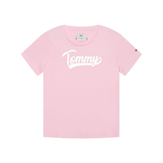 TOMMY HILFIGER T-Shirt Foil Tee KG0KG05545 Różowy Regular Fit Tommy Hilfiger 6Y MODIVO