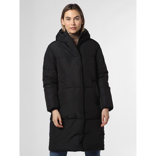 mbyM Damski płaszcz pikowany Kobiety Sztuczne włókno czarny jednolity ze sklepu vangraaf w kategorii Kurtki damskie - zdjęcie 98297024