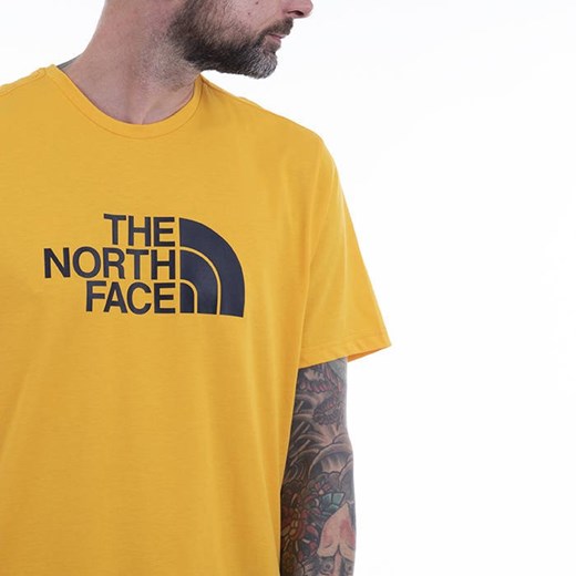 Pomarańczowa t-shirt męski The North Face z krótkimi rękawami 