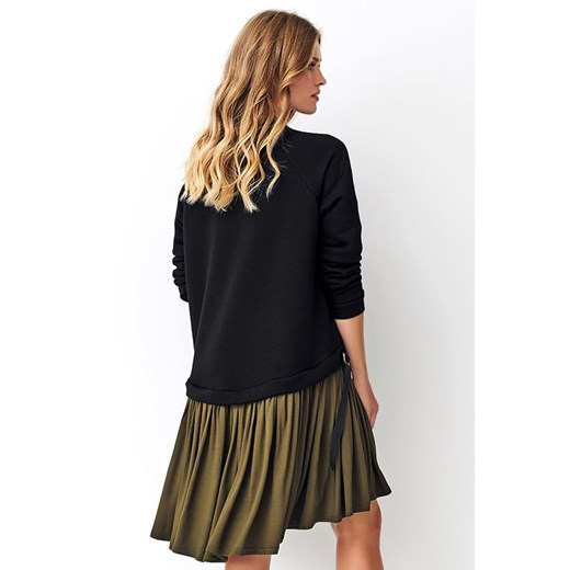 Sukienka Numinou mini na co dzień z okrągłym dekoltem luźna 