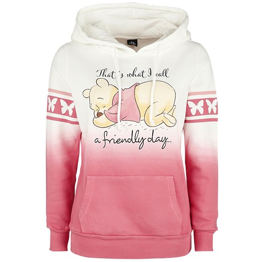 Kubuś Puchatek - A Friendly Day - Bluza z kapturem - biały różowy XL EMP