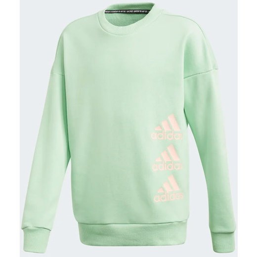 Bluza dziewczęca Must Haves Crew Sweatshirt Adidas (glory mint/haze coral) 164cm SPORT-SHOP.pl