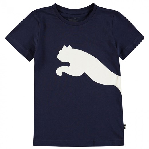 Puma Big Cat QT T Shirt Junior Boys Puma S Factcool