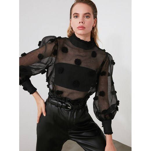 Trendyol Black Embroidered Blouse Trendyol XS Factcool