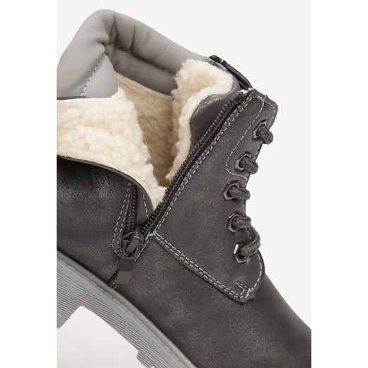 Buty zimowe dziecięce szare Multu 