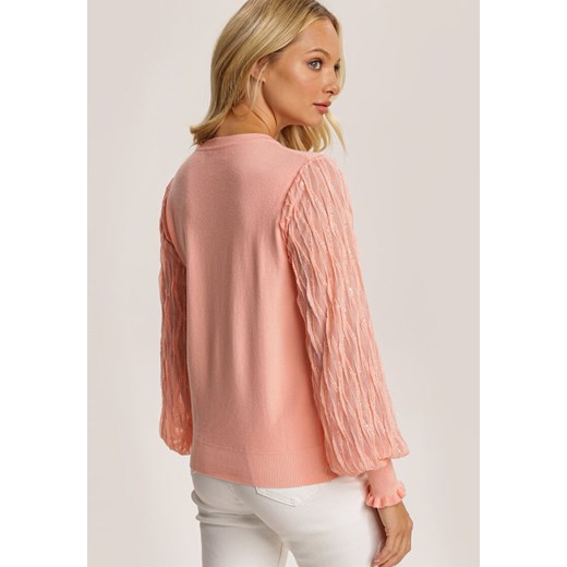 Różowy Sweter Krynienne Renee M/L Renee odzież