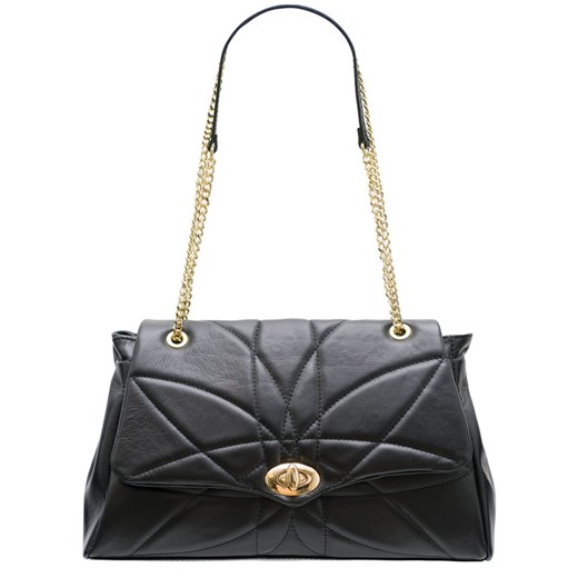 Shopper bag Glamorous By Glam czarna na ramię bez dodatków 