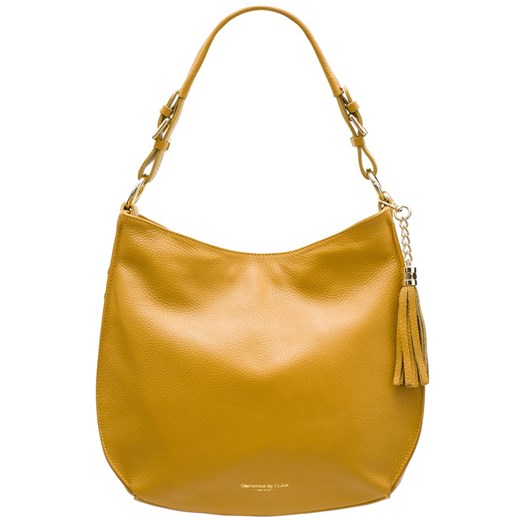 Żółta shopper bag Glamorous By Glam skórzana 