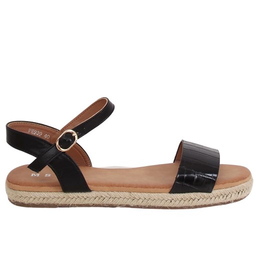 Sandałki espadryle czarne WH939 Black Butymodne 39 ButyModne.pl