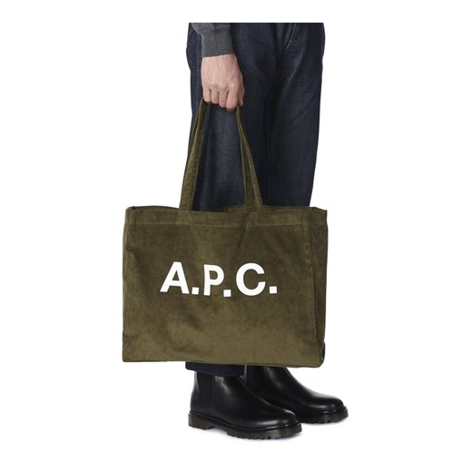 Shopper bag zielona A.P.C.